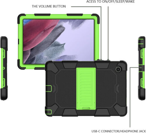 Samsung Galaxy Tab A8 10.5 2021 2022 Tablet Shockproof Heavy Duty Case Black - Picture 4 of 5