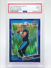 BRYCE YOUNG 2023 DONRUSS OPTIC RATED ROOKIE PURPLE SHOCK B RC PSA 9 Q1523