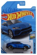 Hot Wheels '17 Lamborghini Urus, [Blue] 64/250 Factory Fresh 4/10