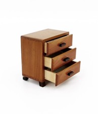 DDR Holzkästchen Schmuck Miniaturkommode Mid-Century 60er Vintage