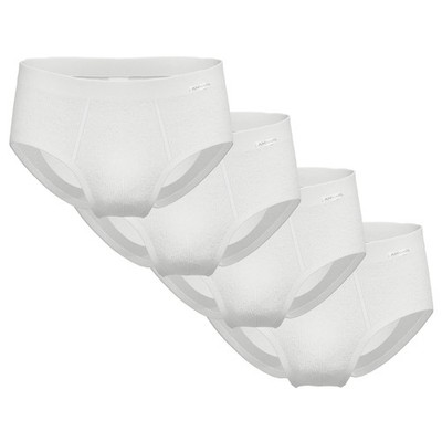 AMMANN Herren Slips, 4er Pack - Doppelripp, Eingriff, Weichbund, Baumwolle We...