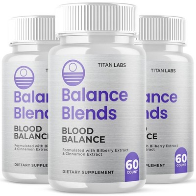 (3 Pack) Balance Blends Advanced Blood Support Supplement BalanceBlends 180 Caps