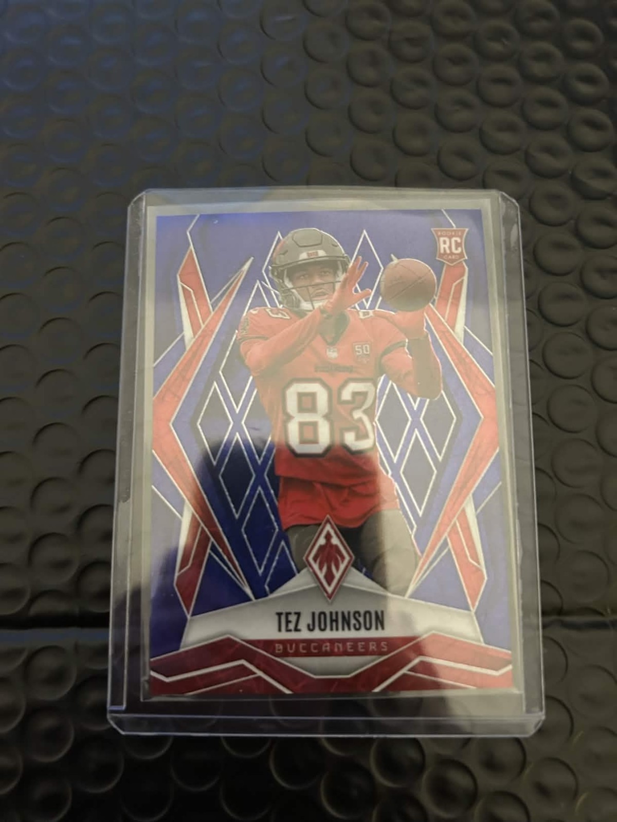 2025 Panini Phoenix - Rookies Tez Johnson #166 Blue Red /75 (RC)