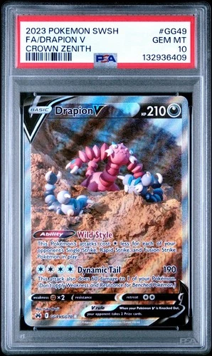 Drapion V GG49/GG70 PSA 10 - 2023 Pokemon Crown Zenith Galarian Gallery