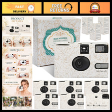 6 Pack Disposable Cameras for Weddings & Events, 35mm Film, Flash, ISO 400, 17 E