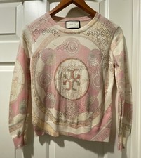 Gucci Kids Sweater Long Sleeve Top Girls Size Large Butter Yellow Pink Blush