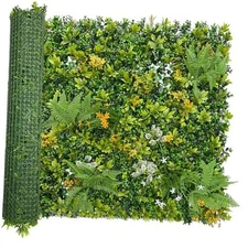 Artificial Boxwood Hedges Panels Roll:40'' x 120'' UV-Anti 40 X 120 IN Green