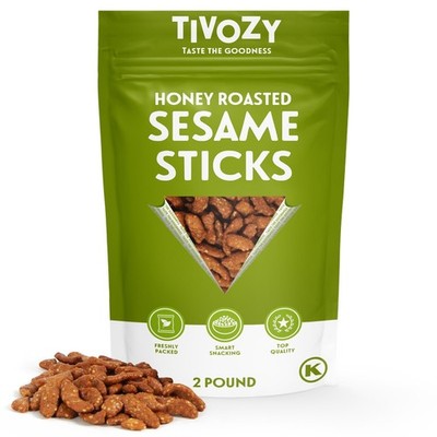 Sesame Sticks Snack, Honey Roast Flavor. Delicious and Fresh Local Honey Roas...