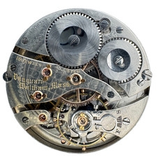 Antique 16s 1913 Waltham 19 Jewel Double Sunk Pocket Watch Movement Vanguard