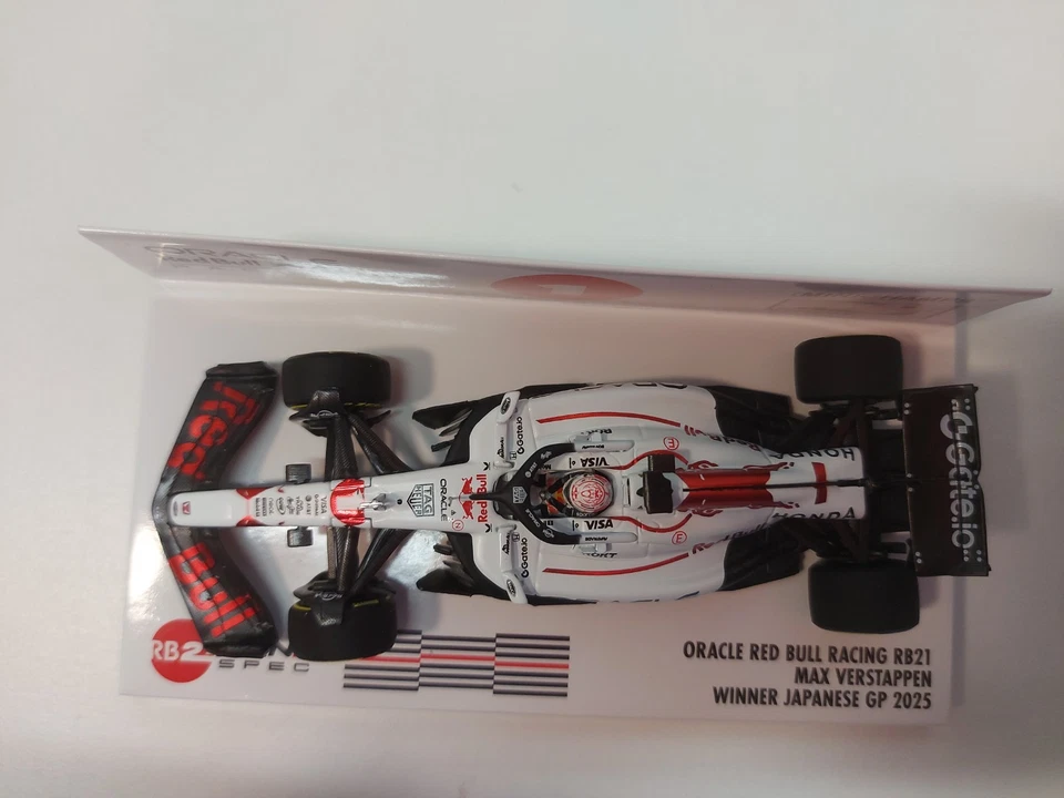 F1 Formula 1 Red Bull Racing RB21 Max Verstappen gp Giappone Minichamps 1:43 - Immagine 3 di 4