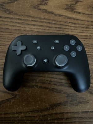 Google Stadia H2B Wireless Ergonomic Controller Black White