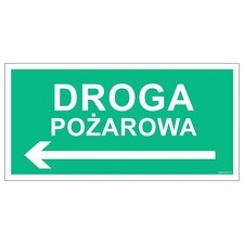 SIGN-AC077 Fire Path Left 80 x 40 cm AC077_800x400_HP