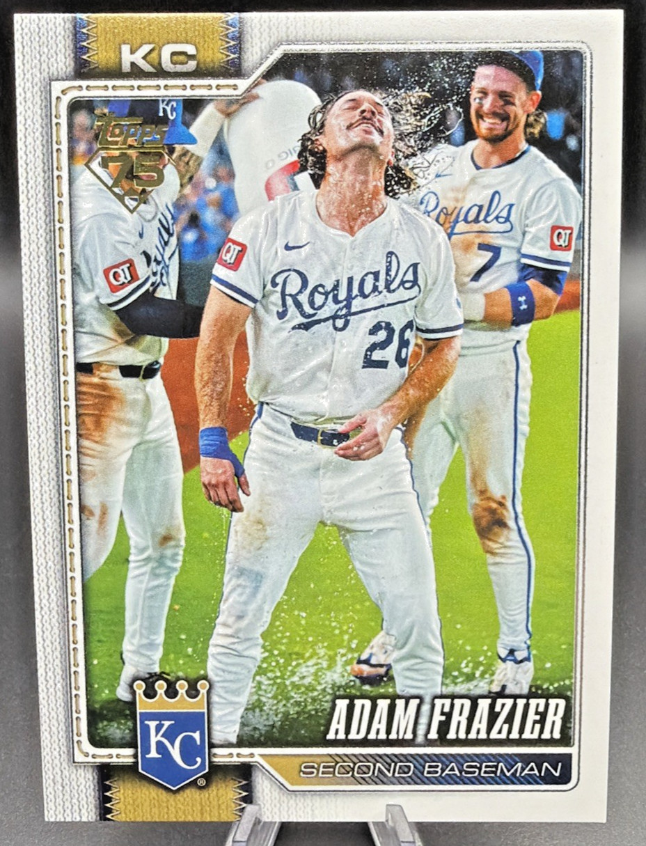2026 Topps Series 1 #181 Adam Frazier Royals Golden Mirror Image Variation SSP