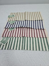 WILLIAMSBURG Stevens Colonial Linen Tea Hand Towels Set Of 4 VTG NWT