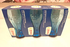 Coca-Cola Gl&auml;ser-Set 3x Limited Edition 2017 blau Original in OVP im Karton