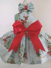 DOG HARNESS Christmas Reindeer  NEW HANDMADE  FREE SHIPPING