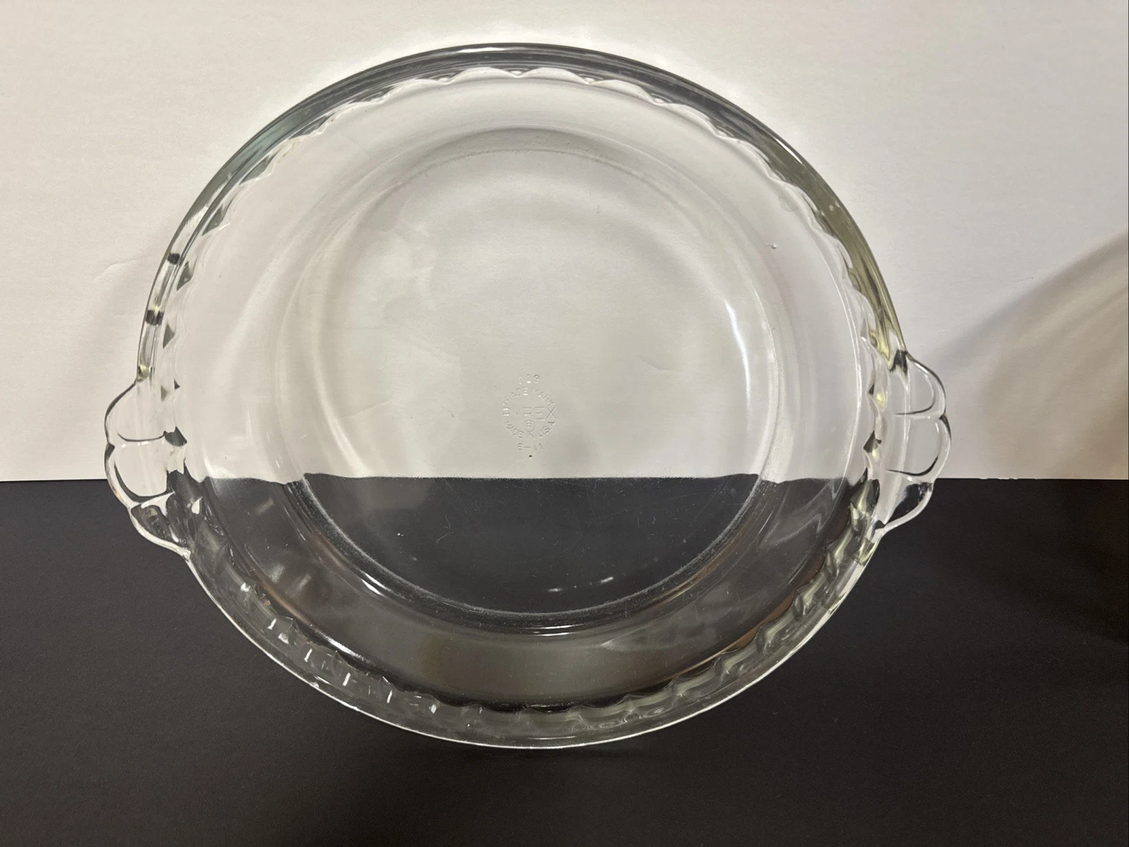 PYREX Vintage Beveled Pie Plate With Handles