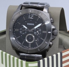 New Authentic Fossil Privateer Sport Chronograph Grey Black BQ2817 Men's Watch