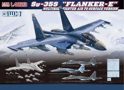 Great Wall Hobby L4823 1/48 Su-35S Flanker E Fighter Air To Surface Model Kit 