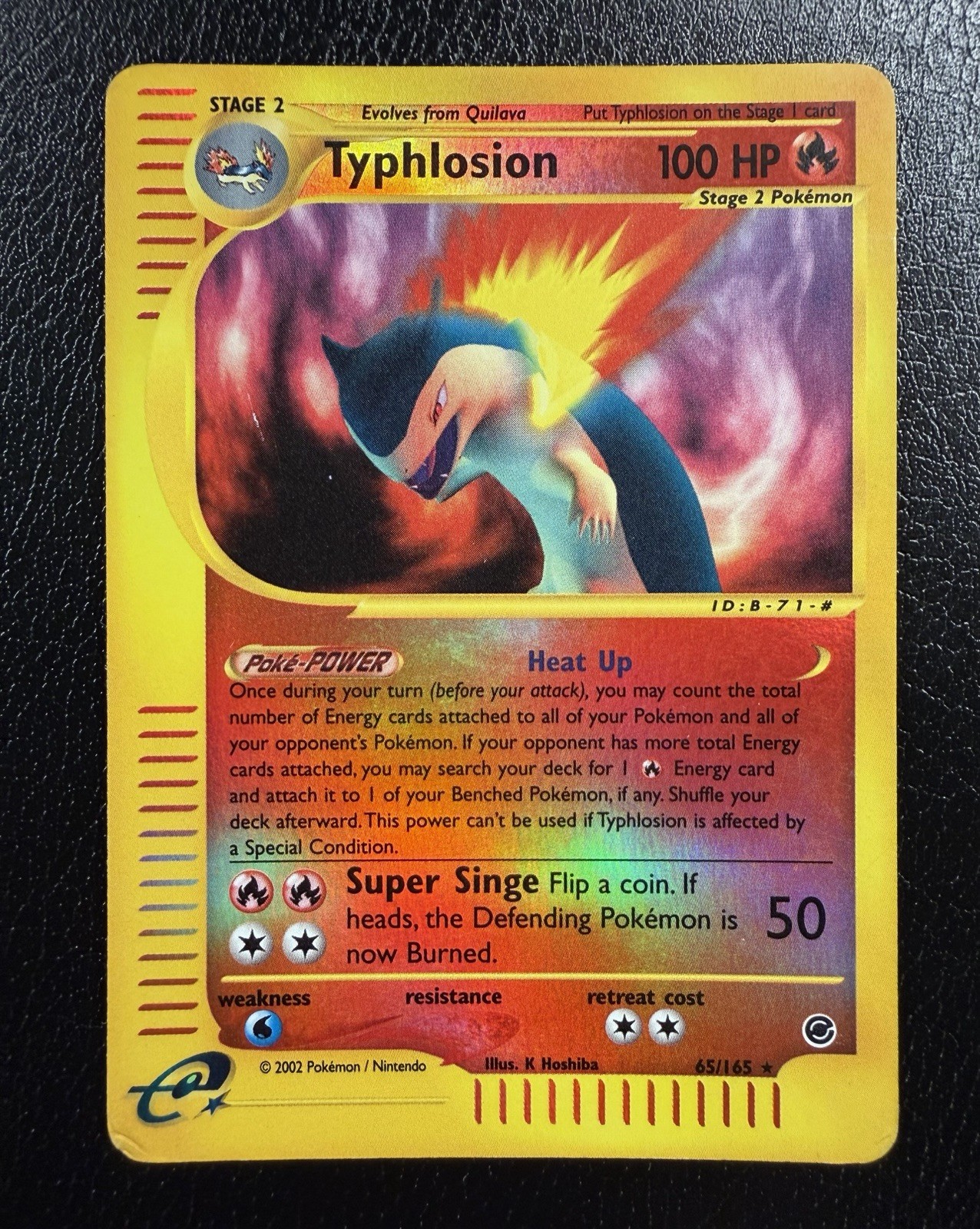 Typhlosion 65/165 Expedition Base Set Reverse Holo Rare HP
