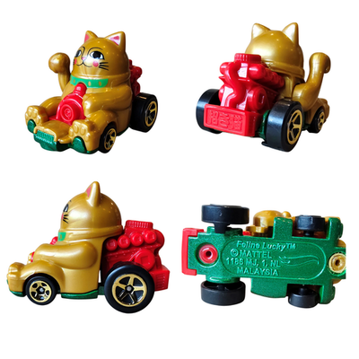 2026 Hot Wheels Feline Lucky Maneki Neko D GOLD - NEW with