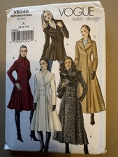 Vogue 8346 Women Coat Basic Design Sewing Pat...