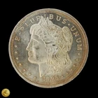 1993 APM Silver Trade Unit Morgan Design 1oz .999 Fine Silver Toned -E671