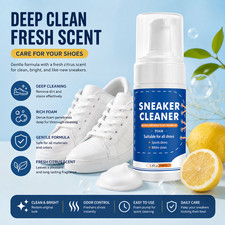 100ml No Rinse Shoe Cleaning Foam White Sneaker Cleaner for Suede Leather Canvas