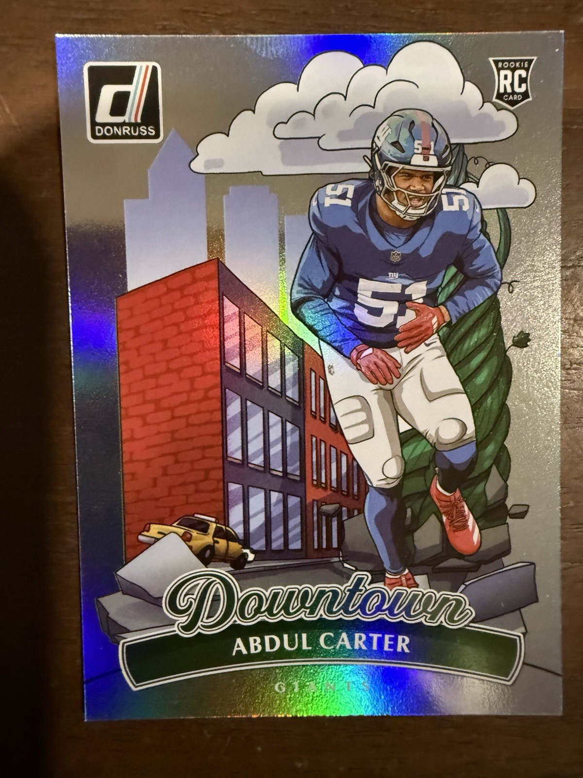 2025 Donruss Downtown Abdul Carter Regular Size Case Hit. Rare. New York Giants