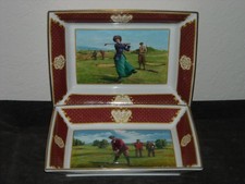 Set of 2 Royal Worcester Golfing Collection Nested Rectangular Dishes Bowls