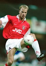 Dennis Bergkamp of Arsenal at the FA Carling Premiership match bet- Old Photo