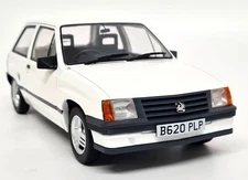 MCG 1/18 Vauxhall Nova 1.3 1983 RHD White Diecast Scale Model Car