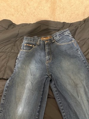 Noiz Jeans Men's Medium Wash Blue Baggy Denim Cotton Button Zip 5-Pocket