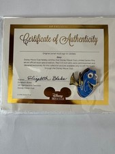 Disney Movie Club ”Dory” VIP Pin w/Certificate of Authenticity