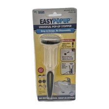 PF WaterWorks PF0251 Heavy Duty Brushed Nickel Plastic Push Pop-Up Drain Stopper