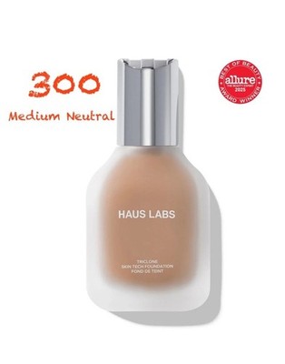 HAUS LABS Triclone Skin Tech Foundation, 300 Medium Neutral 100% AUTHENTIC
