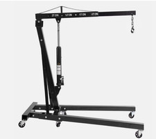 2 Ton Engine Crane Hydraulic Folding Hoist Stand Warehouse Factory Mobile Lifter