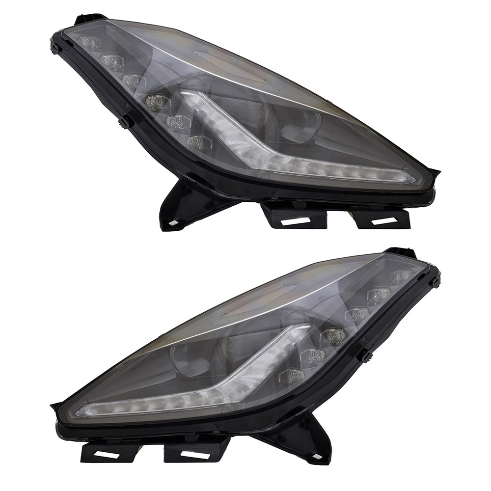 PAIR OF HEADLIGHTS FITS CHEVROLET CORVETTE ZR1 CONVERTIBLE 2019 NUMBER GM2503403