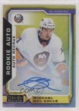 2018-19 O-Pee-Chee Platinum Rainbow Color Wheel Michael Dal Colle #R-MD Auto f5g