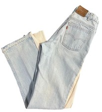 Vintage Levi  s Orange Tab Customized Bell Bottom Flare Jeans Size 27/31