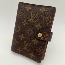 Louis Vuitton Agenda PM R20005 Notebook Cover Monogram Day Planner Auth C318