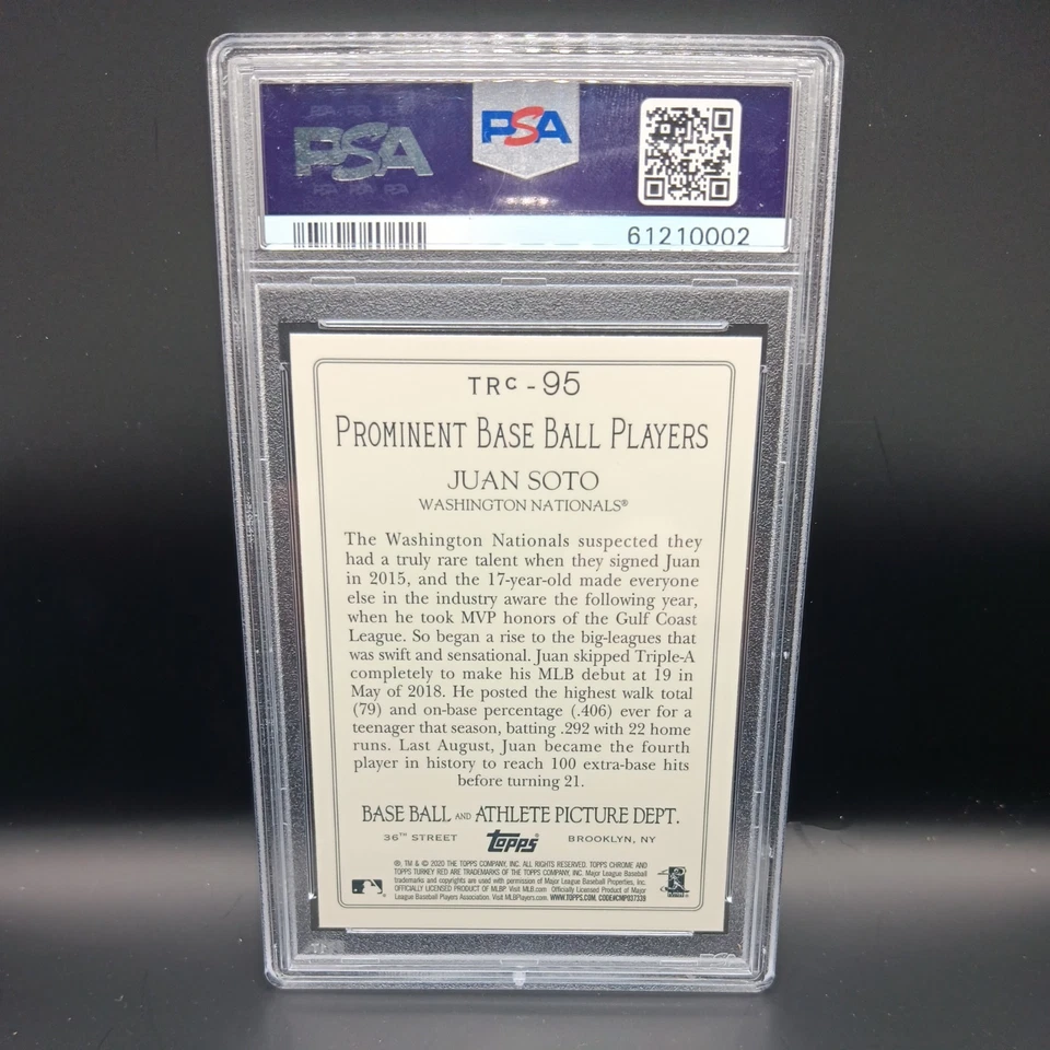 2020 Topps - Turkey Red 2020 Chrome Juan Soto #TRC-95 PSA 9 - Image 2 of 2