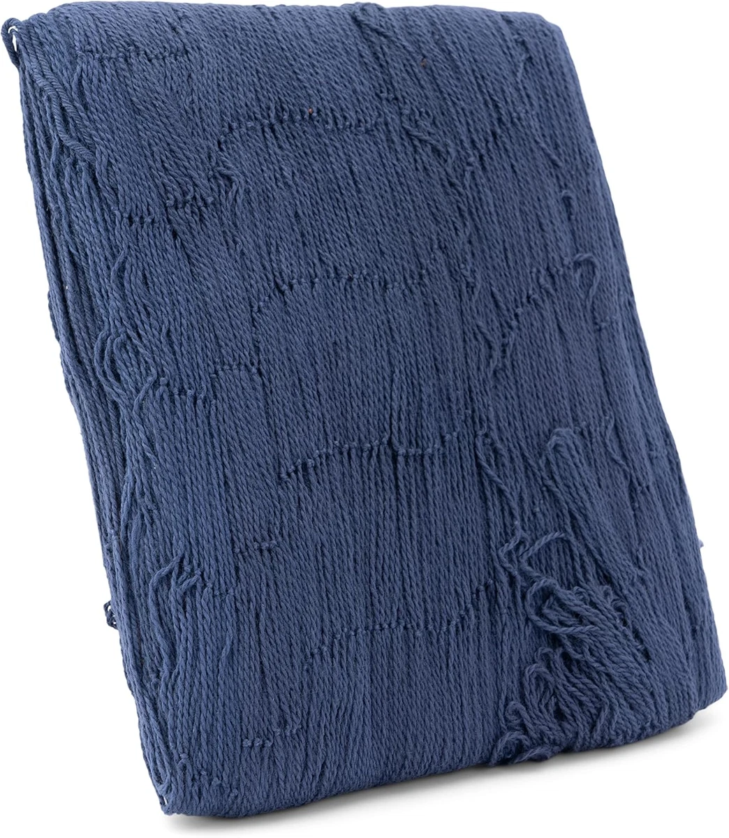 Rete Da Pesca Decorativa In Stile Nautico Con Conchiglie - 1x2 Metri, Colore Blu, Per Pareti Camera Da Letto, Soggiorno, Tema Spiaggia E Mediterraneo