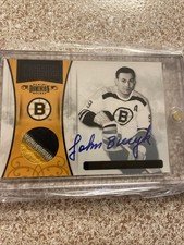 2010-11 Dominion Johnny Bucyk Patch Auto /50 Bruins HOF