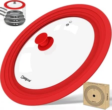 13-14-15 in Universal Pan Lid, Extra Large Silicone Pot Lid for Pots, Pans & ...