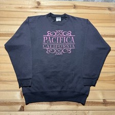 Vintage 80s Pacifica City California Crewneck Souvenir Sweatshirt USA Made Large