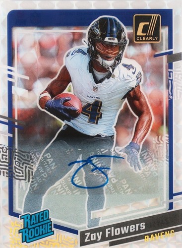 2023 Zay Flowers 4-CARD RC Rookie Card Lot! Select, Donruss (E1