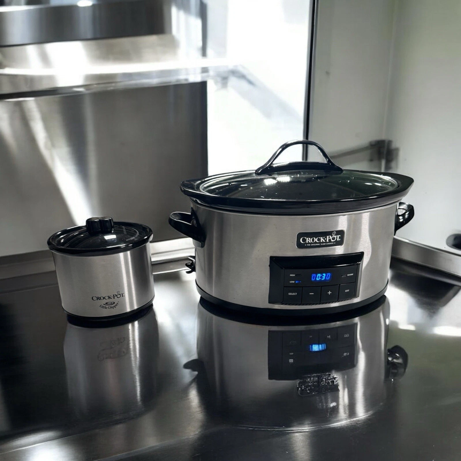 Crock-Pot 6QT Programmable Slow Cooker with Auto Warm Setting & Little Dipper