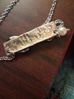 Alabama Necklace Feat. A Nameplate And Football And A Pearl. Made Of Silver — photo 4