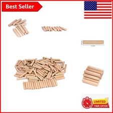 Fluted Wooden Dowels - 1000 PCS 5/16" x 1 1/2" Ideal for Carpenters Hobbyists